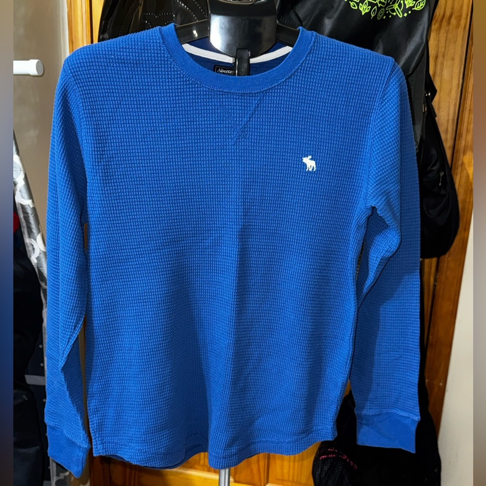 Abercrombie & Fitch Shirt I Men’s I Waffle Crew Neck I Icon Logo Size S